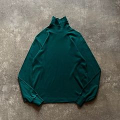 90年代 90s L.L.Bean エルエルビーン タートルネック カットソー ターコイズ
