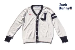 【１月末限定セール】【中古】ジャックバニー｜JACK BUNNY｜Vネックニットカーディガン｜メンズゴルフウェア｜4