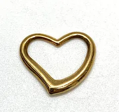 K18 オープンハート  ペンダントトップ  ネックレストップ   0.4ｇ 18金