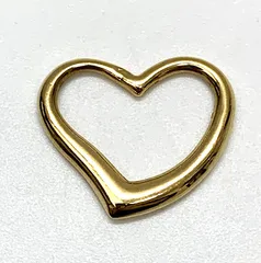 《訳あり》K18 オープンハート  ペンダントトップ  ネックレストップ   0.6ｇ 18金