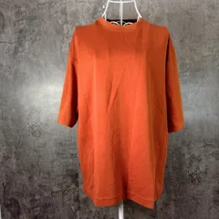 ユニクロ♡エアリズムTシャツ♡オレンジ系♡着回し抜群♡夏(XL)