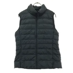 美品 UNIQLO ユニクロ ウルトラライト ダウンベスト M ブラック 収納袋付き レディース 古着