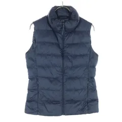 美品 UNIQLO ユニクロ ウルトラライト ダウンベスト S ネイビー レディース 古着