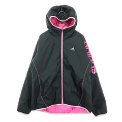 adidas アディダス 長袖 ウインドブレーカー L ブラック レディース 古着
