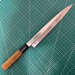 濃州政宗作☆柳刃包丁 刃渡り205mm☆刺身包丁/ステンレス製 中古