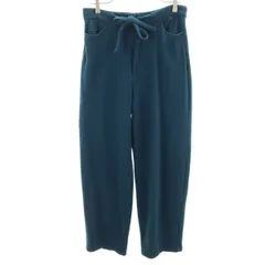 niko and... ニコアンド ワイドパンツ 3 青緑 ストレッチ レディース 古着