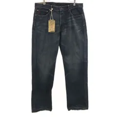 POLO RALPH LAUREN ポロラルフローレン 650 ストレートデニムパンツ W36 インディゴ ジーンズ ビッグサイズ メンズ 古着