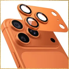 ☆彡送料無料でお届け☆彡Color:オレンジ_Size:iPhone17 ProMax用 NIMASO カメラフィルム iPhone 17 Pro Max 対応 カメラ保護 アルミ合金フレーム+9H強化ガラス 全面保護 耐衝撃 超薄設計 黒縁あり いPhone