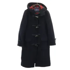 LONDON TRADITION ロンドントラディション イングランド製 ウールブレンド ダッフルコート 34 ネイビー レディース 古着