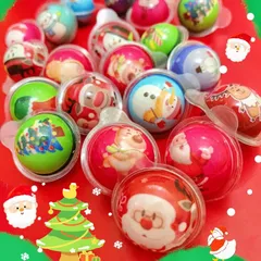 セイカオエン クリスマス お菓子 詰め合わせ 子供 個包装 グミ クリスマスプレゼント 駄菓子 地球グミ キャンディ (クリスマスカラフルグミ30個セット)