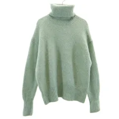 美品 ZARA ザラ 長袖 タートルネック セーター M ミントグリーン レディース 古着