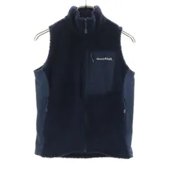 mont-bell モンベル クリマエア フリース ベスト XS ネイビー アウトドア レディース 古着
