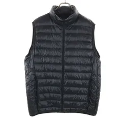 美品 UNIQLO ユニクロ ウルトラライト ダウンベスト XL ブラック メンズ 古着