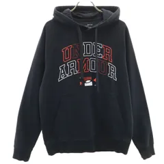 UNDER ARMOUR アンダーアーマー 長袖 スウェットパーカー SM ブラック系 メンズ 古着