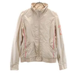 adidas アディダス ウインドブレーカー M ベージュ ジャケット 裏トリコット レディース 古着