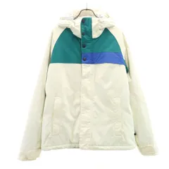 BURTON バートン スノーボード ダウンジャケット L ホワイト系 メンズ 古着