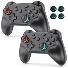 SALE 2個セット Switch2 コントローラー 互換 スイッチ コントローラー Switch1/2代对応 1000mAh大容量バッテリー TURBO自動連射機能 6軸ジャイロセンサー 4階段HD振動 Bluetooth PC/Android/IOSにも