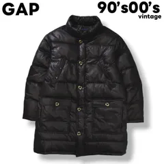 90s 00s ヴィンテージ ギャップ GAP ダウン ジャケット ウィンドブレーカー ジャンパー キルティング ビッグシルエット オーバーサイズ XL ブラック カジュアル ウェア メンズ