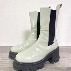 EMODA サイドゴアヒールブーツ 厚底 タンクソール ミドルブーツ ミントカラー S 22.5-23cm