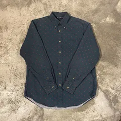 90s NAUTICA L/S SHIRT ノーティカ 長袖 総柄 シャツ メンズ Mサイズ 古着 ヴィンテージ ストリート HIPHOP 00s