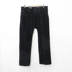 セオリー Theory パンツ ジーンズ ストレート ロング コーデュロイ 綿 ストレッチ ネイビー ブラック 紺 黒 32のサムネイル