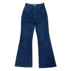 MOUSSY MVS FLARE ハイウエスト ブーツカットデニム フレア 濃紺 サイズ26 レディースM マウジー