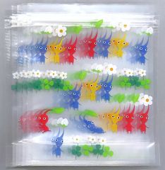 [중고] 잡화 집합 / 가로 줄줄 함께 운반 지퍼 가방 (5 장 세트) [이치 반 쿠지 피크민 ~ 피크민이 가득 컬렉션 ~] H 상