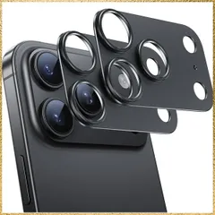 ☆彡送料無料でお届け☆彡Size:iPhone17Pro NIMASO カメラカバー iPhone 17 Pro 用 カメラ保護 アルミ合金製 耐衝撃 指紋防止 キズ防止 撮影に影響なし いPhone 17プロ 対応 レンズカバー ブラック 2枚セットDSC2