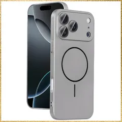 ☆彡送料無料でお届け☆彡Size:iPhone17ProMax_Color:チタングレー YUZOR 「極薄」 iPhone 17 Pro Max ケース 超薄型 Magsafe対応 いphone17ProMax ケース レンズを完全に覆う一体型設計 ストラッ