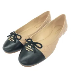 COACH コーチ パンプス 表記サイズ:24 キルティングレザー/バイカラー     レディース / 241019001137