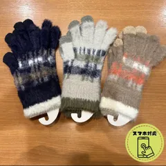 スマホ対応チェック柄手袋(15-1621)