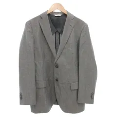 マリクレール MARIE CLAIRE テーラードジャケット L シングル 背抜き リネン混 グレー 春夏 /AE