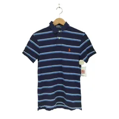 ポロバイラルフローレン Polo by RALPH LAUREN slim fit ボーダー ポロシャツ メンズ import：S 