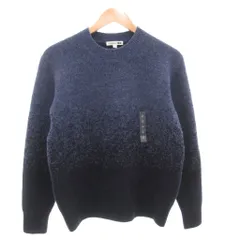 ユニクロ UNIQLO JWANDERSON タグ付き 24AW スフレヤーングラデーションクルーネックセーター ニット S グラデーション 長袖 青 ブルー /AE