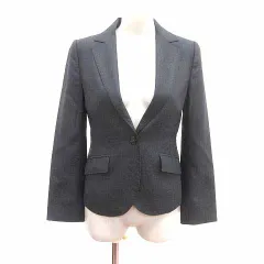 ボールジー BALLSEY トゥモローランド テーラードジャケット 総裏地 ウール 38 M チャコールグレー /YK ■MO