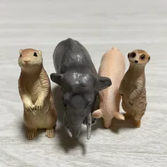 【送料無料！】動物のフィギュア　4点セット