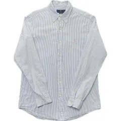 M ポロ ラルフローレン シアサッカー ストライプ シャツ クラシックフィット