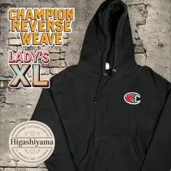 【champion】リバースウィーブ パーカー 希少 総柄 刺繍ロゴ M 古着