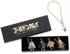 【中古】キーホルダー B.尾形百之助＆月島基＆鯉登音之進＆ヴァシリ 衣装チャーム4個セット 「ゴールデンカムイ」