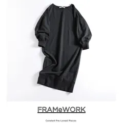 849y*FRAMeWORK フレームワーク 裏起毛スウェットワンピース