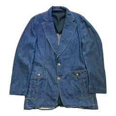 70s Lee リー アメリカ製 デニム テーラードジャケット デニムジャケット 青 No.S026