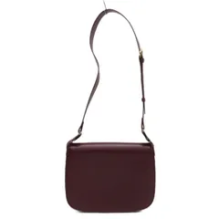 カルティエ Cartier マストライン ショルダーバッグ レザー ボルドー