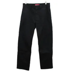 シュプリーム SUPREME チノパン パンツ ストレート ロゴタグ 黒 ブラック 30 約Mのサムネイル