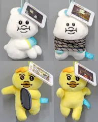 【中古】キーホルダー 全4種セット SNS風アクリル付きマスコット 「んぽちゃむ」