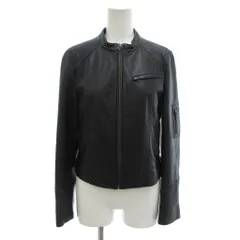 アンタイトル UNTITLED ライダース レザージャケット 革ジャン 2 M シングル ジップアップ 黒 ブラック /AE