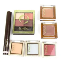 サナ エクセル アイシャドウ アイベース 7点セット コスメ まとめて 大量 レディース SANA 【中古】