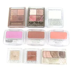 セザンヌ アイシャドウ チーク ハイライト 9点セット コスメ まとめて 大量 レディース CEZANNE 【中古】