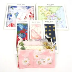 ハナエモリ ハンカチ 9点セット 未使用 花柄 ブランド まとめて 大量 レディース HANAE MORI 森英恵