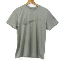 ナイキ 半袖Ｔシャツ トップス ロゴT ドライフィット スポーツウエア メンズ Lサイズ グレー NIKE 【中古】