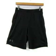 アンダーアーマー ショートパンツ ボトムス ロゴ スポーツウエア メンズ Mサイズ ブラック UNDER ARMOUR 【中古】